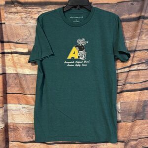 Aéropostale Men's Medium Green Rat Graphic T-Shirt Tee Original Brand Greaser